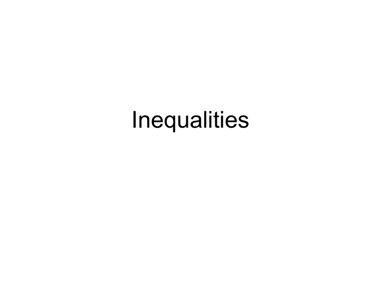 inequalities