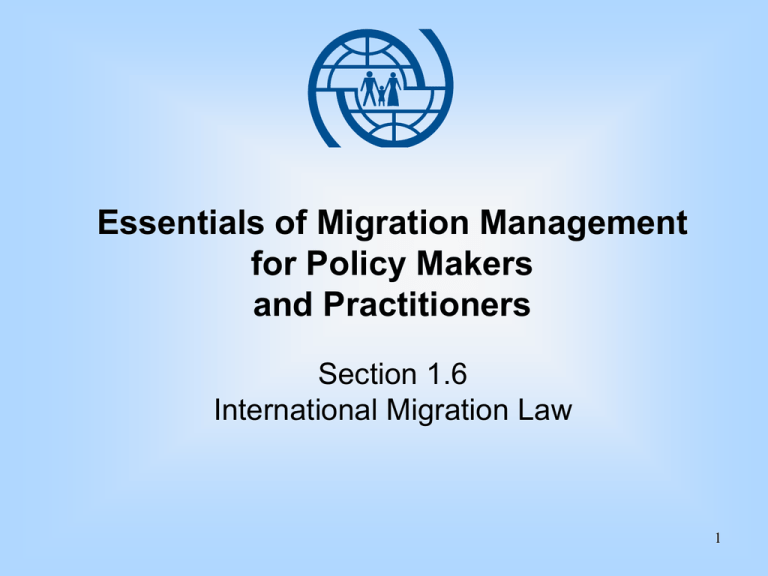 V1 4 International Migration Law