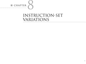 Instruction-Set Variations