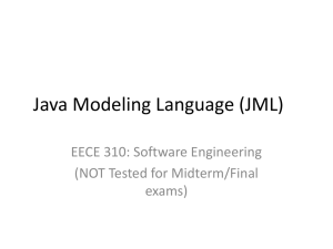 Java Method Language (JML)