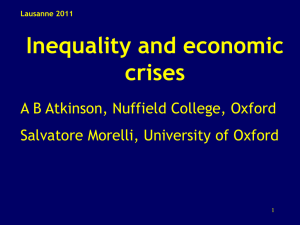 Inequality and Banking Crises: A First Look