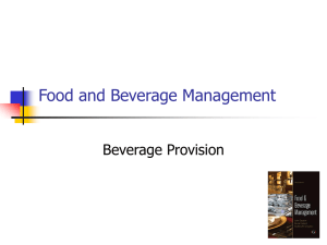 Food and Beverage Managment 3rd Edition 2011