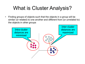 What is Cluster Analysis?