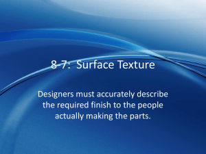 8-7: Surface Texture - Ivy Tech -
