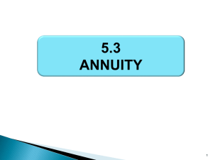 4.3 Ordinary and Simple Annuity