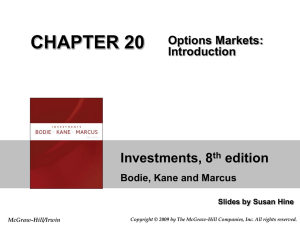 Chapter 20: Options Markets