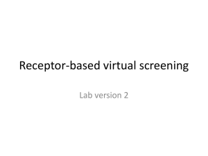 Receptor-based virtual screening
