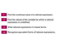 rational expression