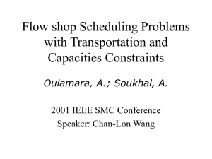 Flow shop Scheduling Problems with Transportation and