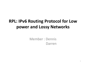 RPL: IPv6 Routing Protocol for Low power and Lossy Networks