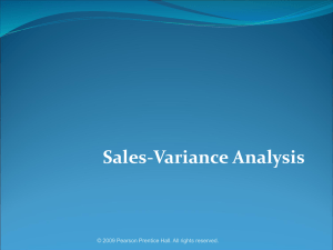 Sales Mix variance