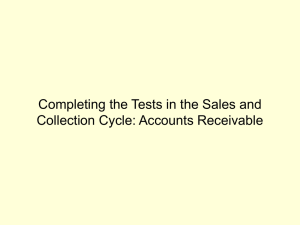 Completing Sales & Collections Cycle
