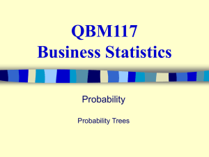 Week 3, Lecture 3, Probability trees