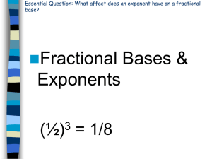 fractional base - Mr. Goodrich`s Class