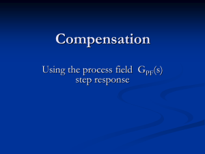 Step response of the process field