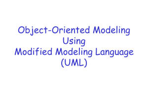 Object-Oriented Modeling Using Modified Modeling Language (UML)