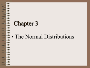 The Normal Distributions