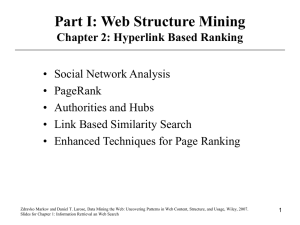 Social Networks and PageRank