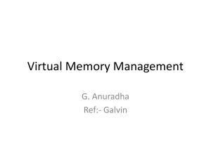 Virtual memory management
