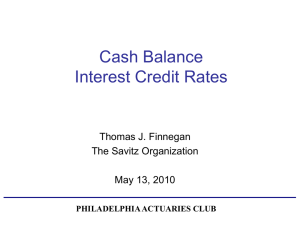 Cash Balance Interest Credit Rates