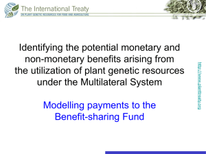 Identifying the potential monetary and non