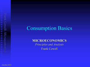 Consumption: Basics