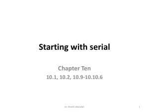 Chapter 10: Starting with serial