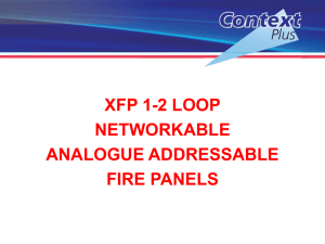 xfp 1-2 loop networkable analogue addressable fire panels