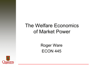 Week 1: Ch2-Welfare Economics