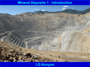 Mineral Deposits 1