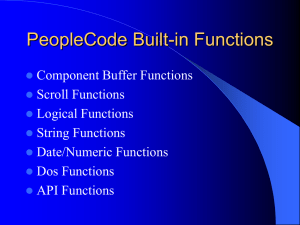PeopleCodeBuilt-inFunctions