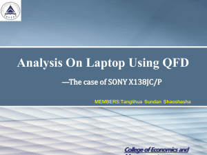 Analysis on Laptop Using QFD