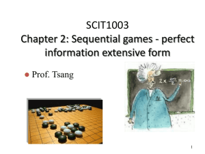 SCIT1003 Chapter 2: Sequential games
