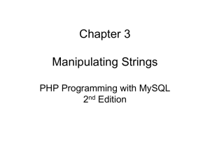 PHP Chapter 3