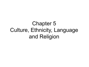 Chapter 5 - Cultural Geographies