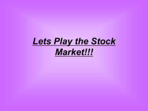 Lets Play the Stock Market!!!