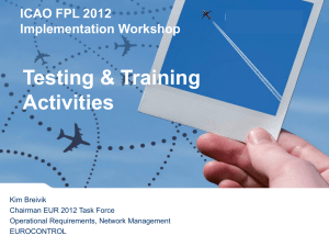 Testing & Training Activities presentation