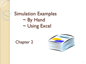 Simulation Examples - Department of Computer Science