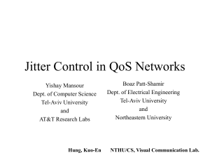 Jitter Control in QoS Networks