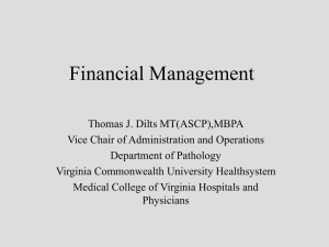 Financial Management - Association of Pathology Chairs