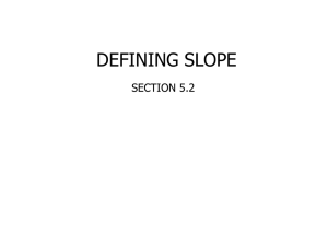 Defining Slope (Slopeman)