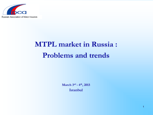 MTPL essentials in Russia - The International Insurance Forum