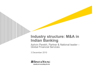 Industry structure: M&A in Indian Banking