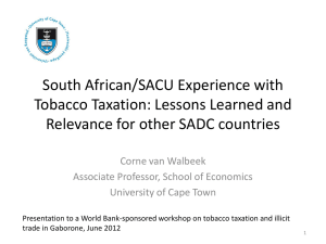 World Bank conference_SA experience with tobacco taxation
