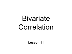 Correlation - Coe College