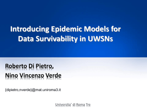 Introducing Epidemic Models for Data Survivability in UWSNs