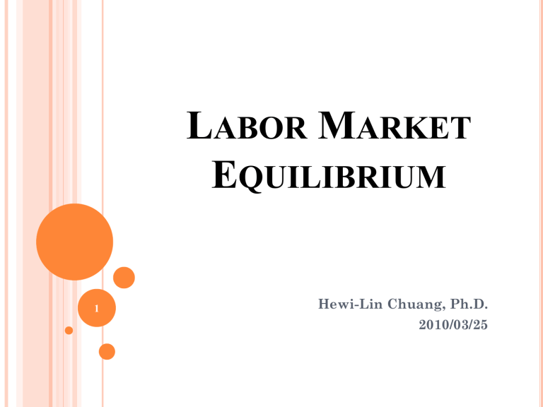 Labor Market Equilibrium