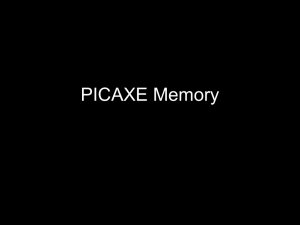 PICAXE Memory