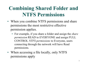 NTFS Permissions