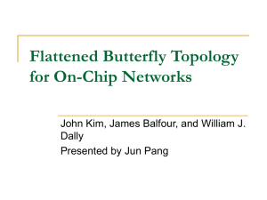 Flattened Butterfly Topology for On
